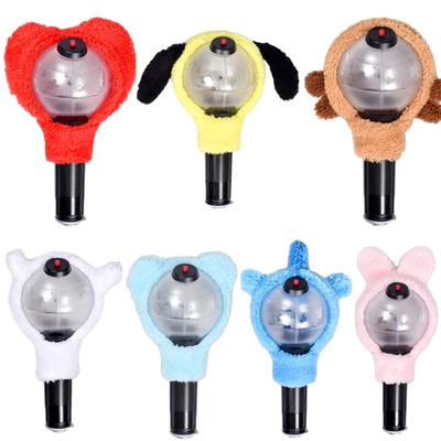 Estrelas coreanas animal pelúcia mão lâmpada vara capa para kpop bts bomba luz