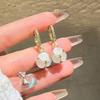 1 Pair of Fashionable Earrings for Women, with A High-end and Elegant Appearance, Featuring A Retro Synthetic Zircon Design, Suitable for Daily Wear