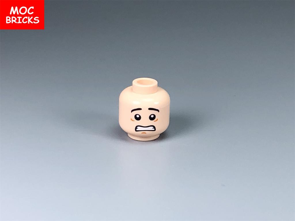 10pcs MOC Bricks Male and Female Figure Head Face Expression DIY Mini Dolls Model Building Blocks Educational Toys