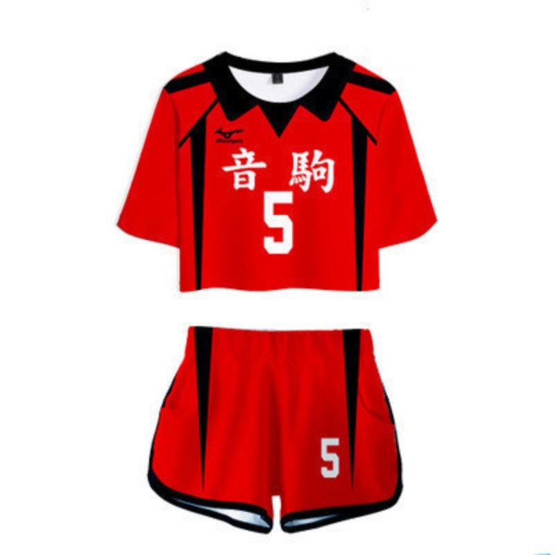 Volleyball less college jersey set cosplay animation periphery short sleeve basketball