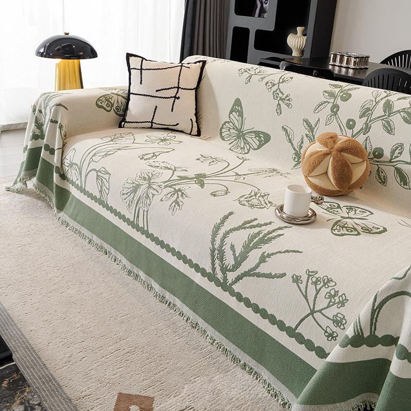 French Style Luxury Vintage Sofa Cover All Season Cat Scratch Proof Universal Slipcover Blanket