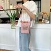 42 Mini Embroidered Small Cloth Bag Oxford Cloth Hand Bag Student Crossbody Portable Lipstick Mobile Phone Storage Bag