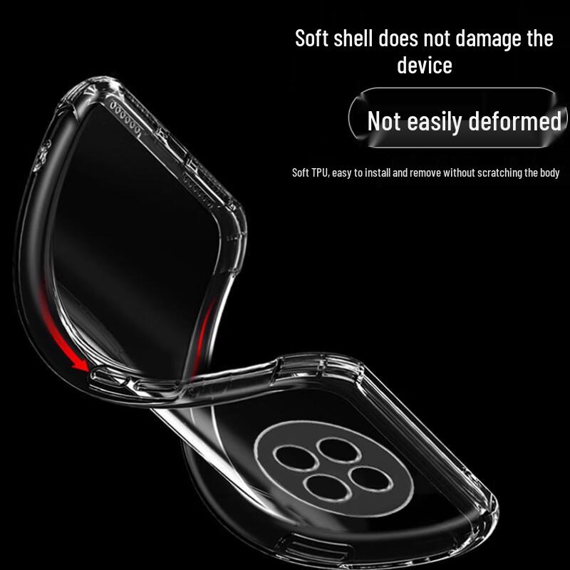 Maipuqi Anti-Drop Transparent TPU Phone Case for OnePlus Ace 5/Ace 5 Pro