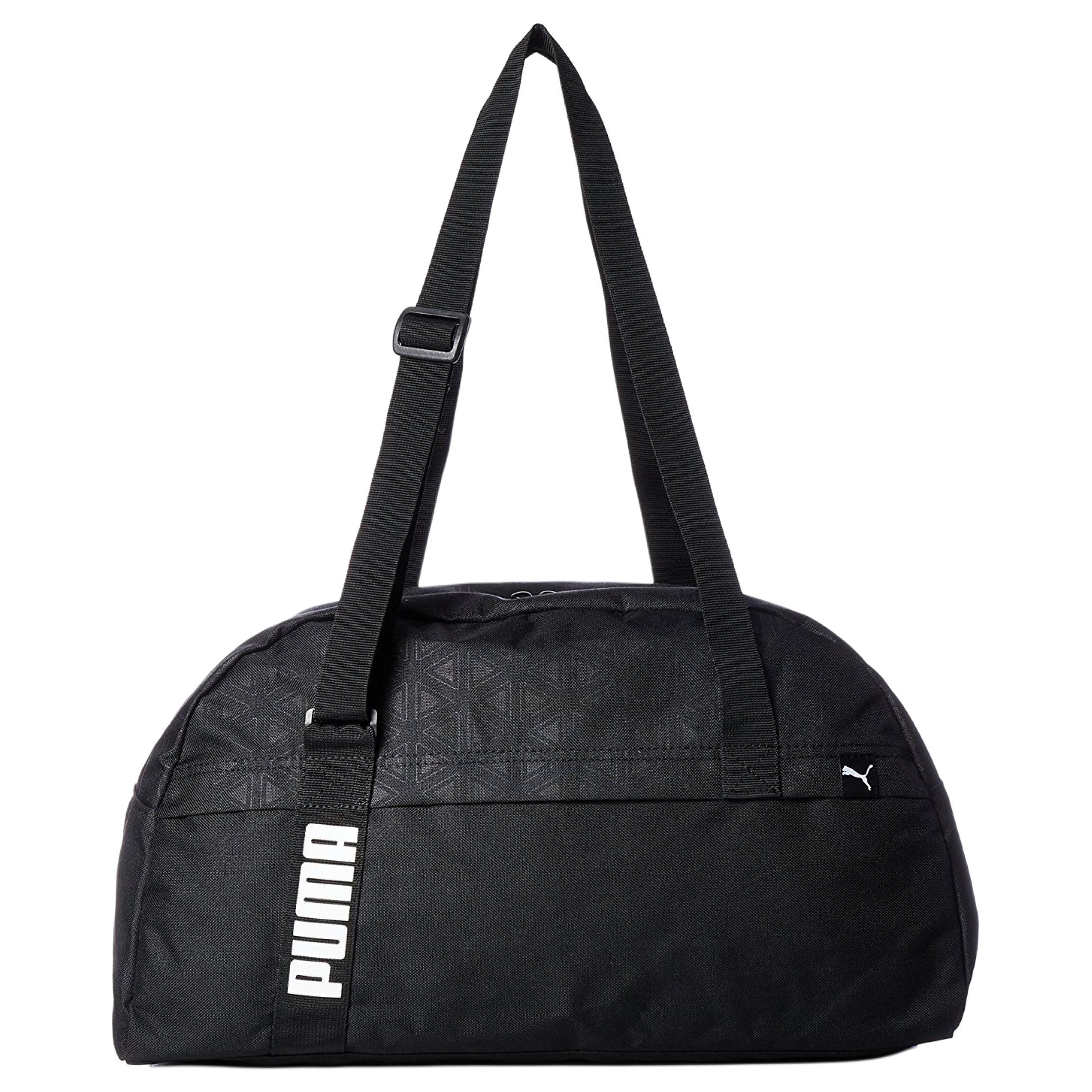 Puma Large Capacity Fabric Travel Bag Tote Yoga Gym Bag Medium Size Unisex bags Black 074734-01 Black