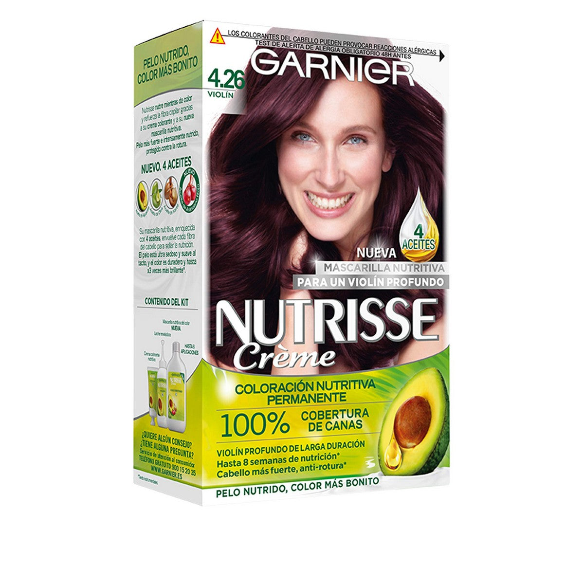

Стойкая краска для волос Garnier Nutrisse Cassis № 4,26