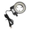 LED Microscope Ring Light 144 LEDs 4W 6500‑7500K 32000‑36000LX Adjustable Brightness USB Powered
