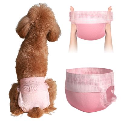 Hundewindeln mit Schwanzloch, super saugfähig, auslaufsicher, Windeln für weibliche Welpen bei Inkontinenz