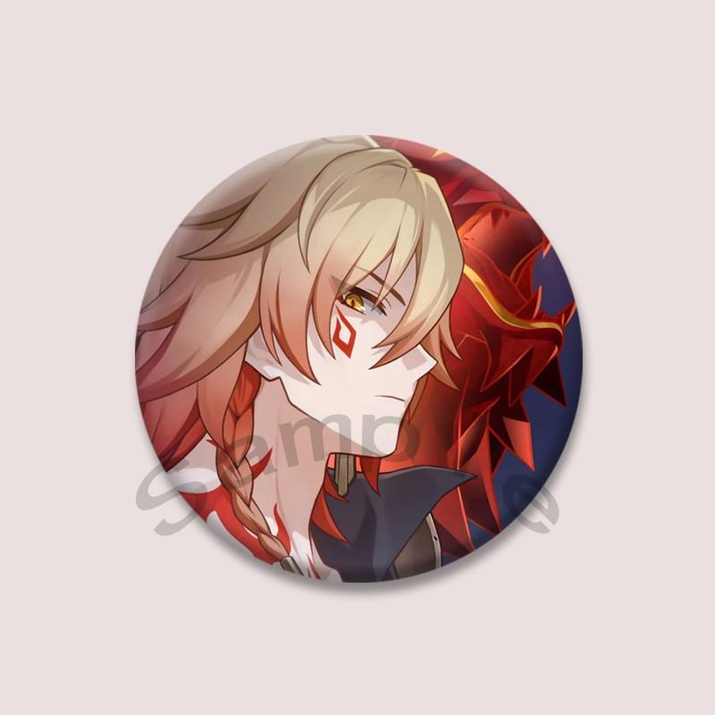 Honkai Star Rail Mydei Icons Acrylic Brooch Cartoon Figure Lapel Pin Badge for Women Men Clothing Bag Accessories Jewelry Decor