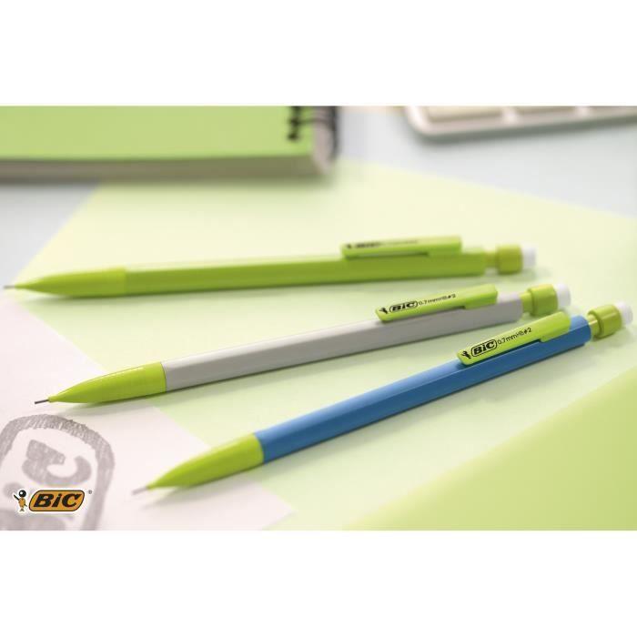 Bic matic ecolutions porte-mines 0,7 mm hb - couleurs assorties, boîte de 50