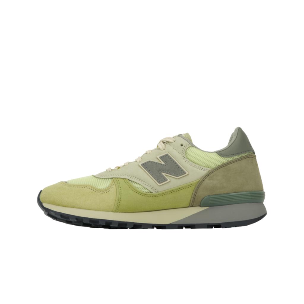 AURALEE x New Balance 475 Aloe Wash Beechnut Unisex Sneaker Yellow Lily-Pad U475AR