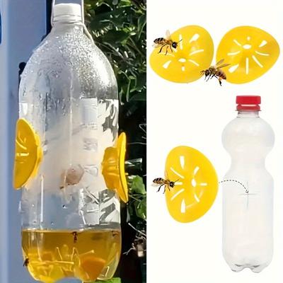 3/8PCS Wasp Trap Bee Catcher, Flower-Shaped Pest Catcher for Garden Outdoor Indoor, Insect Funnel Trap
