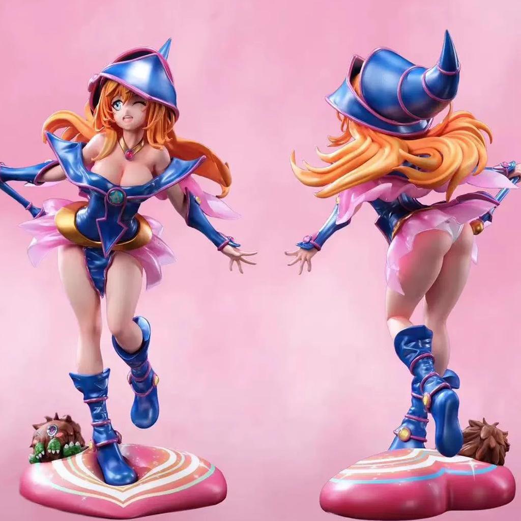28cm Yu-Gi-Oh Duel Monsters Figure Dark Magician Girl Anime Action Toy Game Statue Adult Collection Model Doll NEW PVC Poseable Articulated Scale