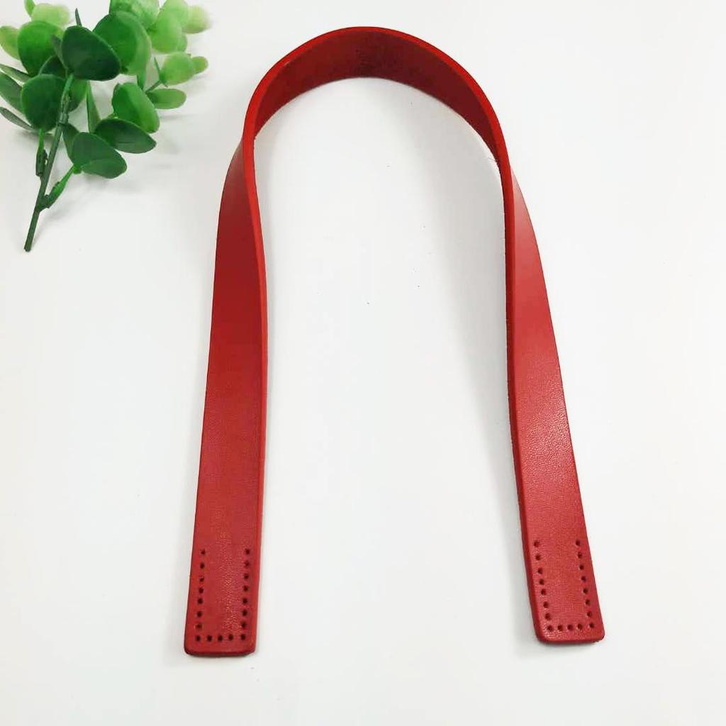 Hand-Sewn Genuine Cowhide Leather Tote Bag Strap