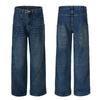LKTM Men's American Retro Wide-Leg Jeans: Trendy Loose-Fit Scimitar Pants for Couples