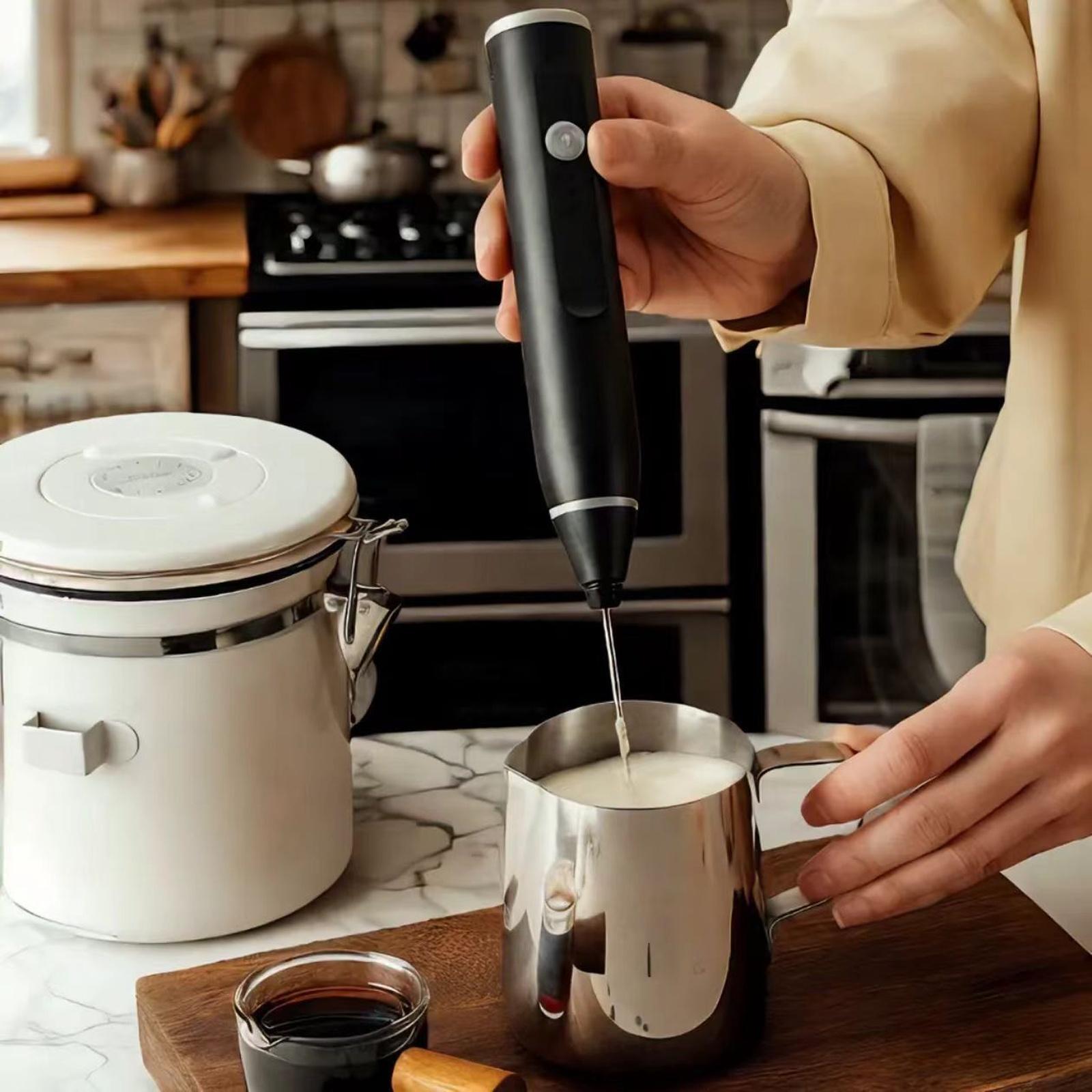 

Thickened Electric Egg Whisk Handheld Mixer for Cream Cake Coffee Baking one size чорний