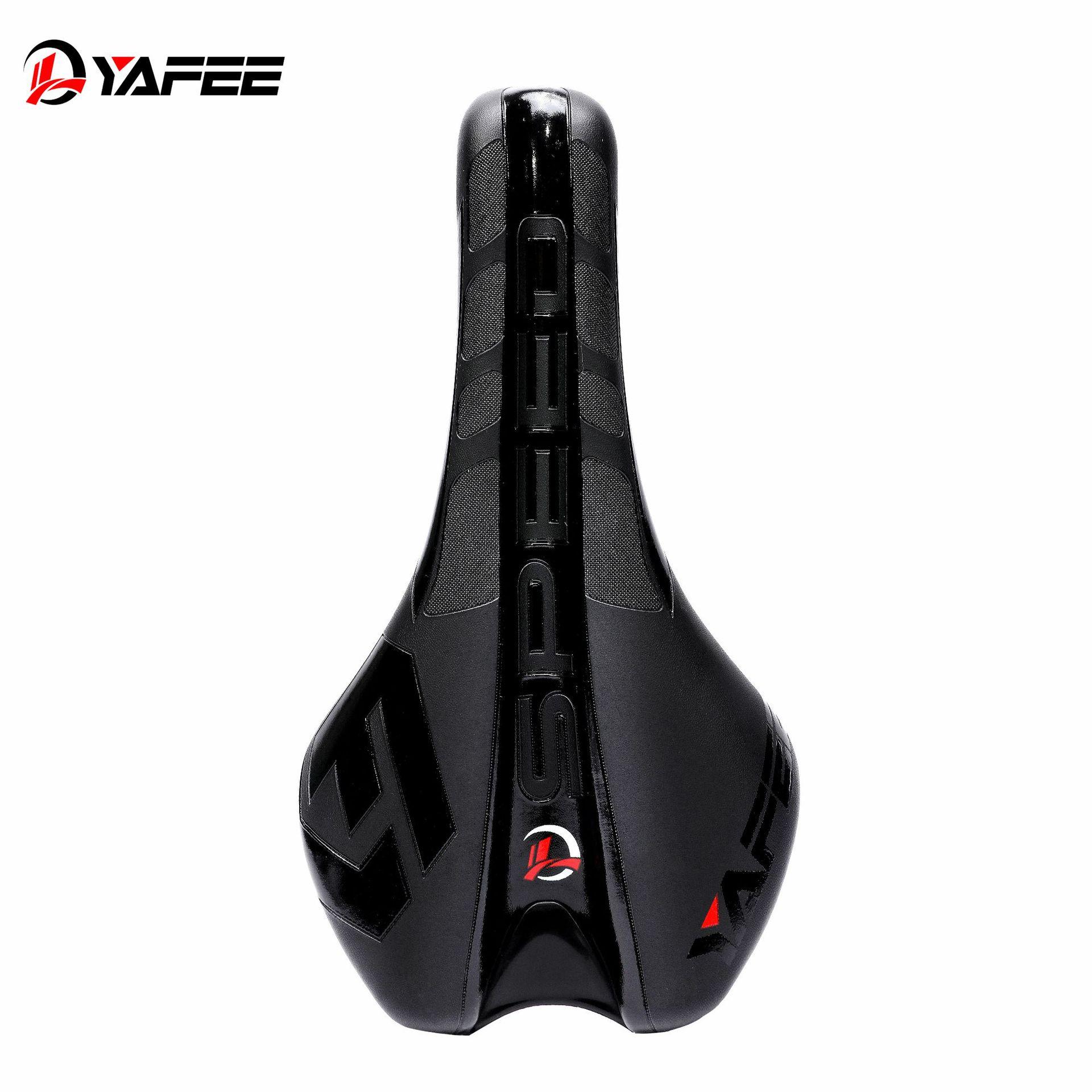YAFEE Saddle Seat Mountain Bike Riding Cushion Bicycle Breathable Shock Absorption 270x135mm чёрный