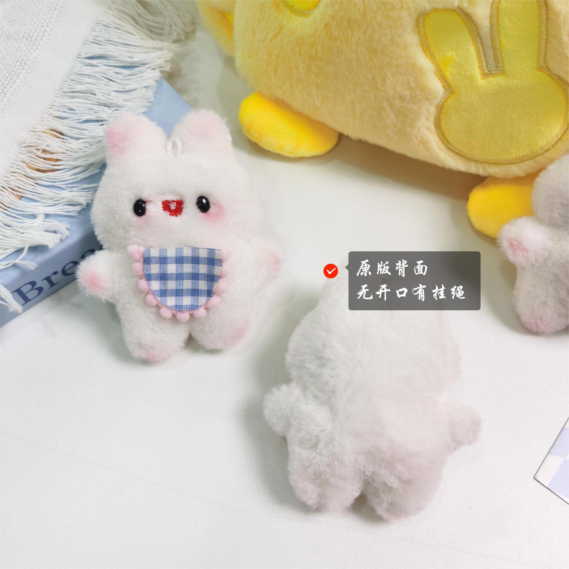 

Милый брелок своими руками Кролик с карманом на животе Брошь Кролик Ювелирное изделие Кукла Плюшевый подвес для сумки 12cm