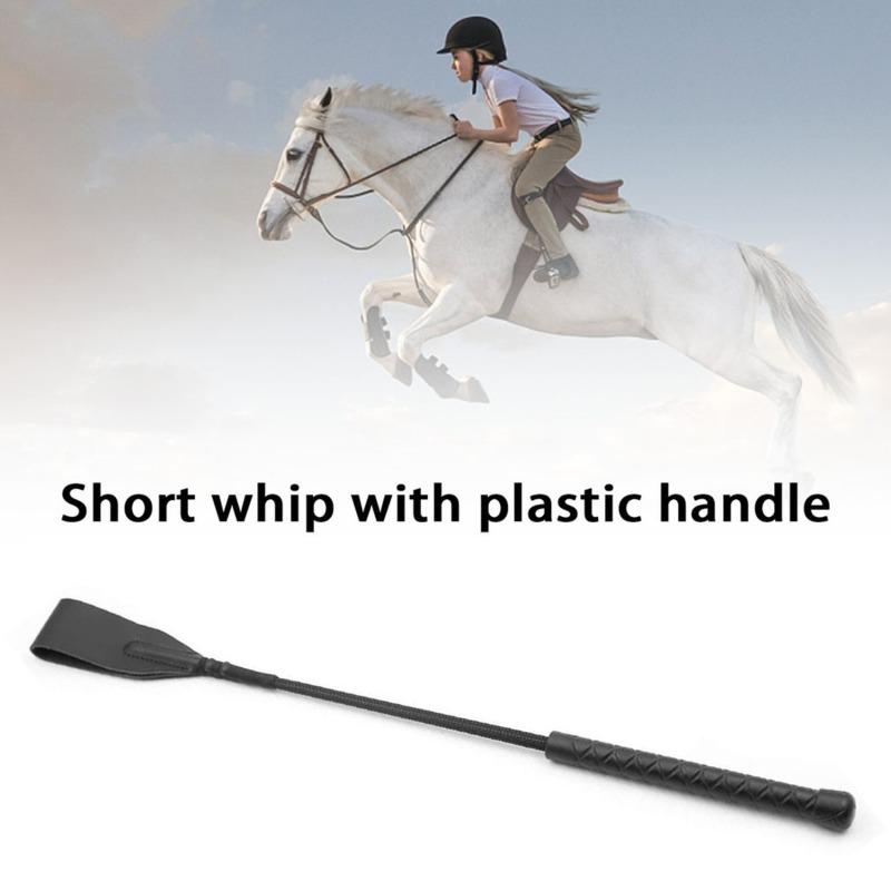 Passion Riding Training PU Leather Lightweight Durable Rattling Whip Leather Whip Equestrian Sports Outdoor Show With Handle