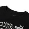Puma Letter Pattern Printed Vintage American Casual Sports Crew Neck Short Sleeve T-Shirt Men T-Shirts Black 682151-01