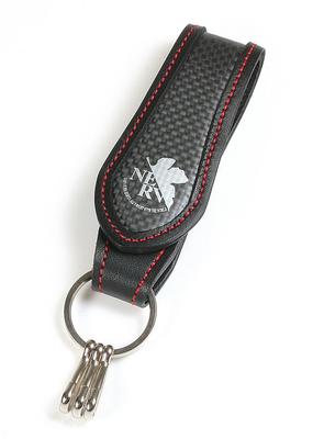 Evangelion: New Theatrical Edition NERV Carbon Fiber Keychain Red
