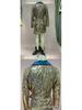 European & American Ladies' Fashionable Sequin Tie-Up Dress with Waist Cinch and Lapel 