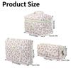 Quilted Cotton Handheld Makeup Bag Leopard Print Large Capacity Toiletry Bag Zipper Closure Portable Cosmetic Storage Organizer