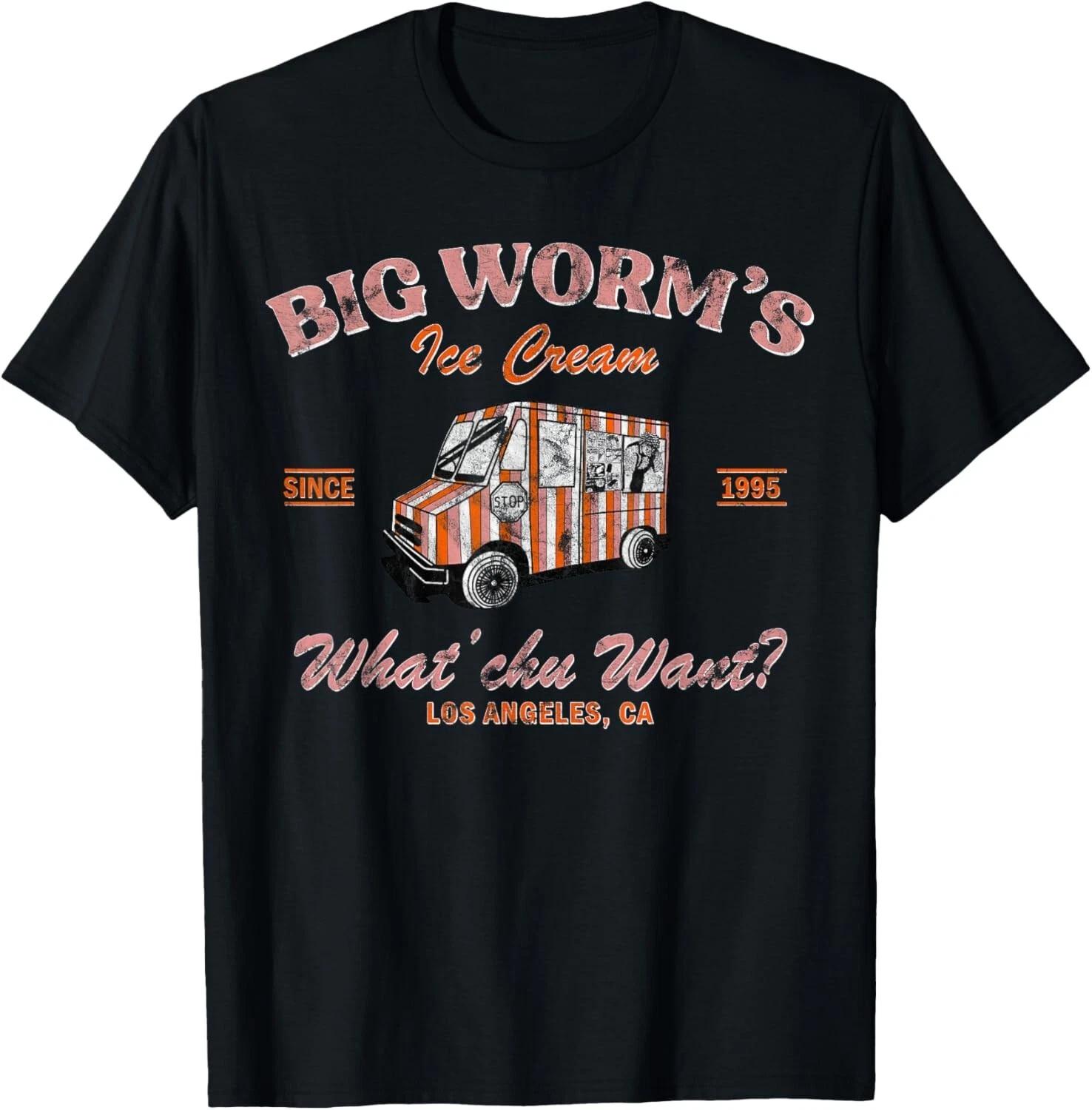 

Big Worm s Ice Cream What Chu Want Vintage Gift Unisex T-Shirt L
