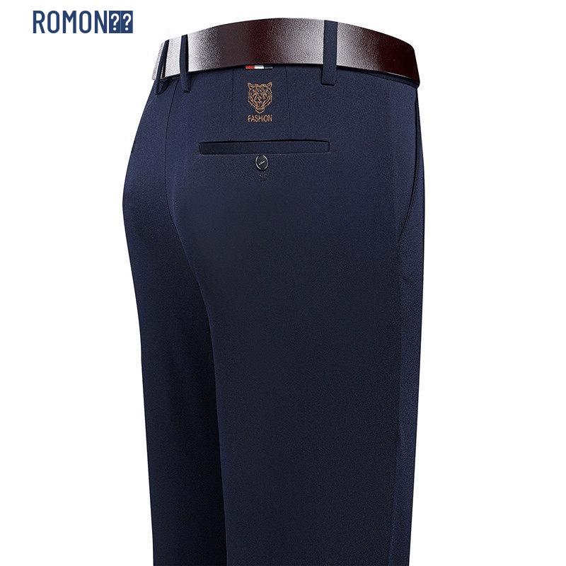 Luomeng New Men s Autumn/Winter Business Casual Straight-Leg Trousers 29 темно-синий