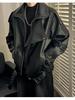 Men's High-End European & American Style PU Leather Motorcycle Jacket