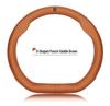 Genuine Leather Luxgen Steering Wheel Cover - Universal Fit for U6, Big 7, S5, U5, 7MPV, Na 5, Rui 3 Models