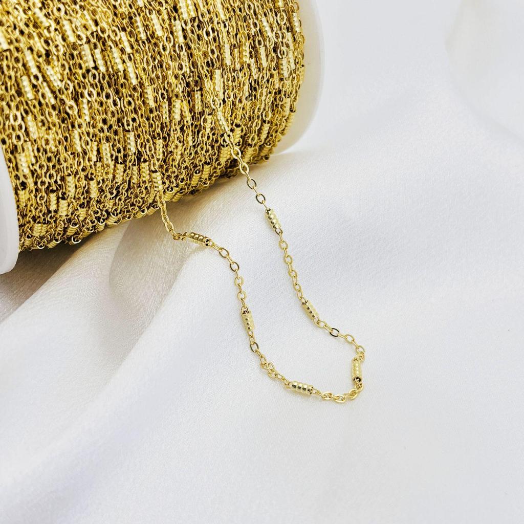 14K Gold-Filled O-Chain Flat Meander Necklace Bracelet DIY Jewelry Accessories