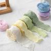 1 Roll Plain Fishtail Yarn Ribbon For Wedding Invitation Flower Bouquets Birthday Party Cake Gifts Packaging Lace Ribbon Decor