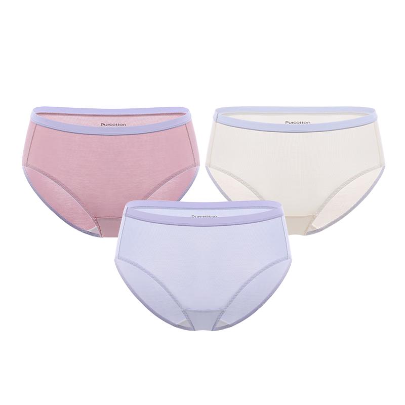 All Cotton Era Women's Antibacterial Gauze Briefs 3-Pack