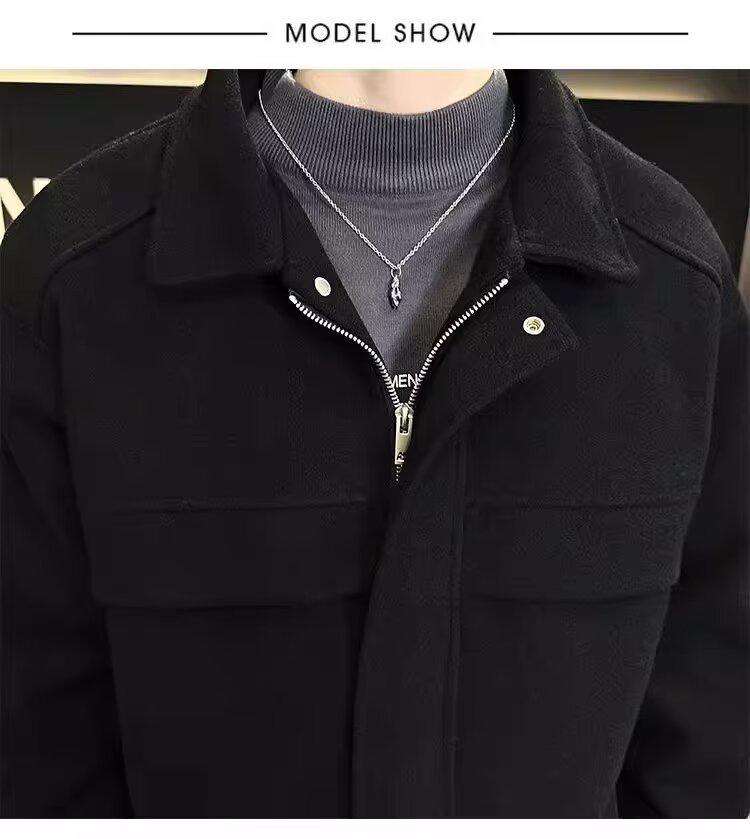 Herren Modischer Kurzer Wollmantel - Stilvolle & Vielseitige Herbst/Winter Jacke