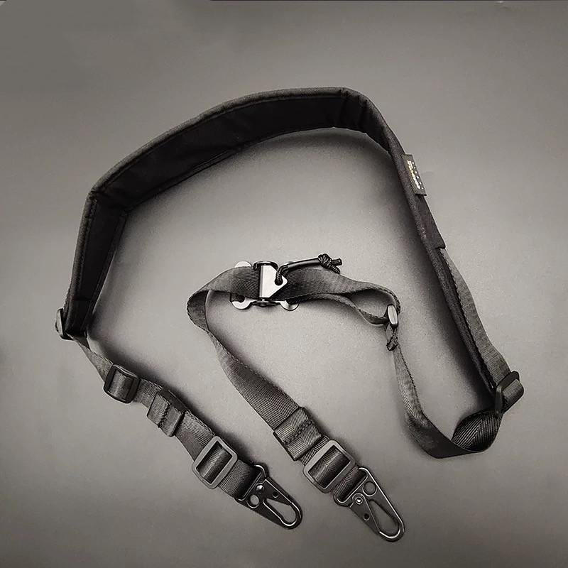 Outdoor Quick Adjustable Detachable Tactical Bag Strap Techwear Style Single Double Point Multifunction Shoulder Strap