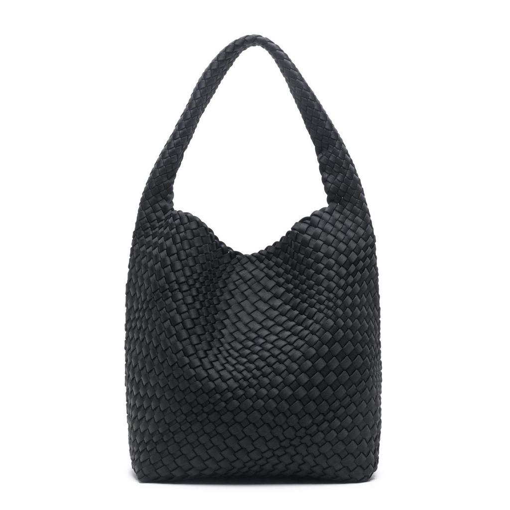 2025 Fashionable Large Capacity Mother-and-Child Hand-Woven Shoulder Bag