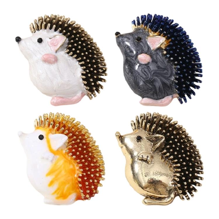 Delicate Drip Glaze Hedgehog Pin Elegant Jewelry Item For Clothing Accent Accessories Handmade Gift For Friend