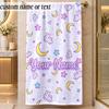 Beach TowelSailor Moon Custom Name Text Personalized Soft Towel for Beach Pool Indoor Home Decor Gift