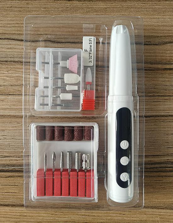 Electric Nail File & Polish Remover with Nail Lamp - New Style