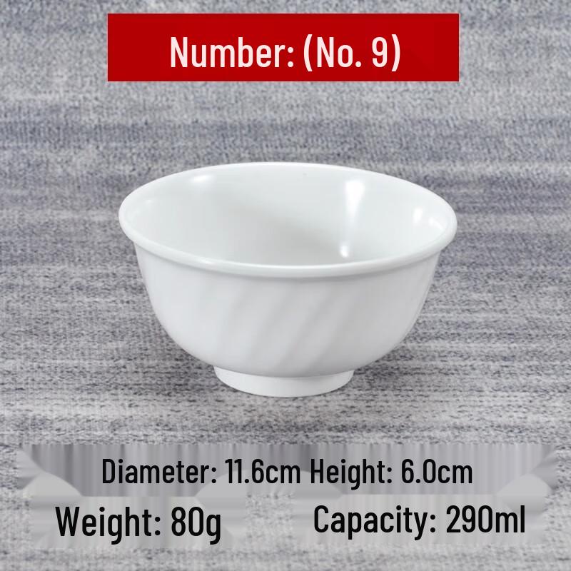 AVADEN Melamine Round Soup/Rice Bowls