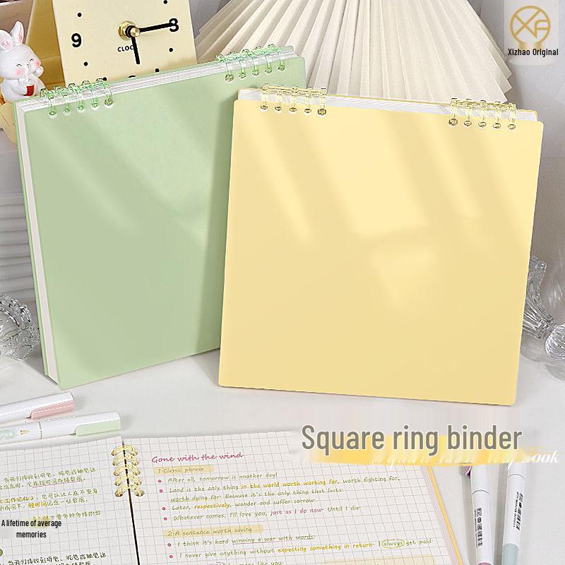 Square Loose-Leaf Sketchbook: Comfortable, High-Value Blank Art Notebook