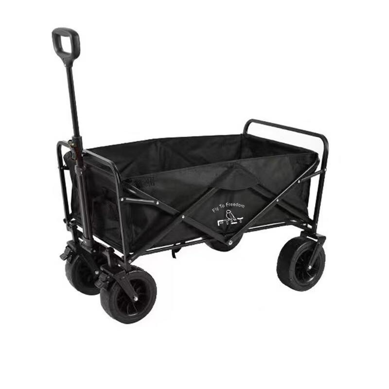 FTLY Folding Camping Wagon with 8-inch Off-Road Wheels