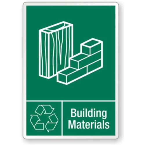 

Building Materials Recycling Aluminum Weatherproof Sign pAluminum 20x30cm（7.8x11.8inch）