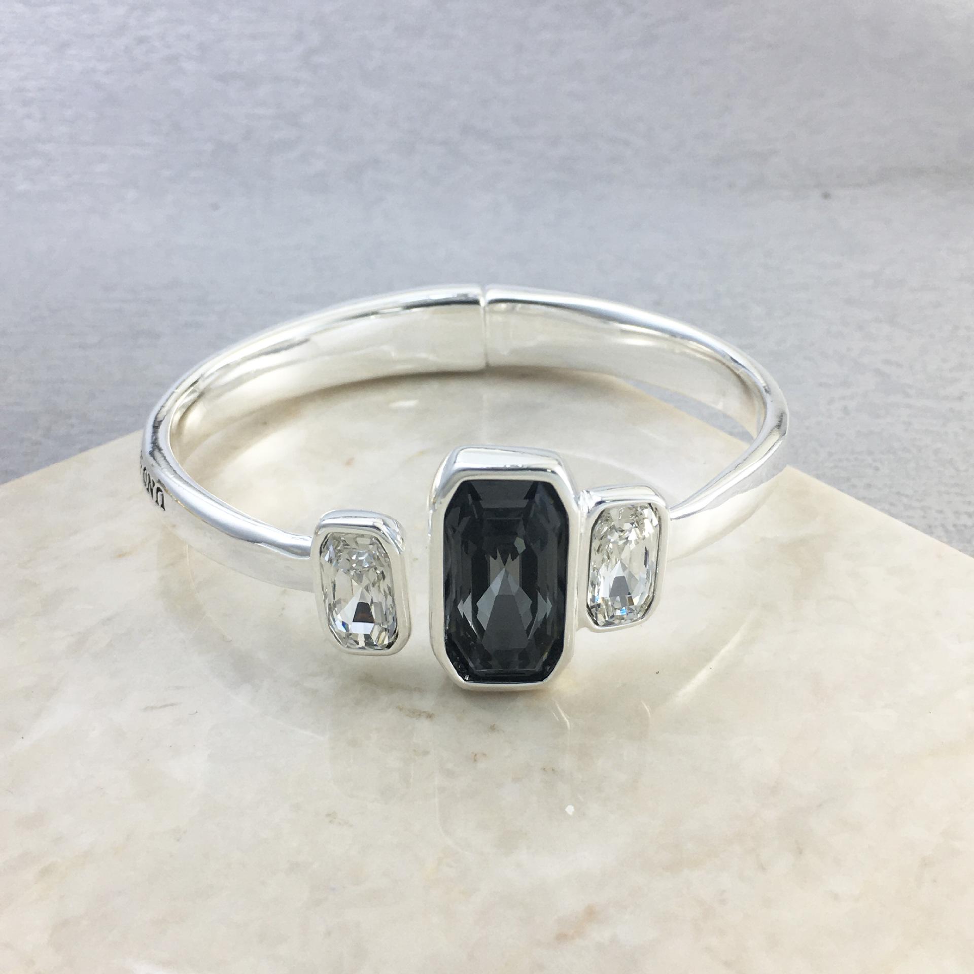 UNOde50 Trendy Three-Crystal Bracelet - Spanish Niche Brand, European/American Light Luxury Jewelry. 19 cm