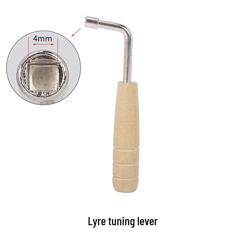 

4-Point Lyre Tuning Wrench with Wooden Handle