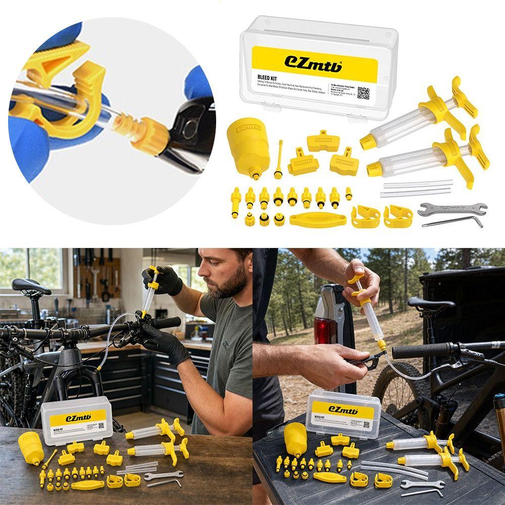 Plastic Bicycle Brake Repair Tools Yellow&Transparent Brake Maintenance Set  Road Bike