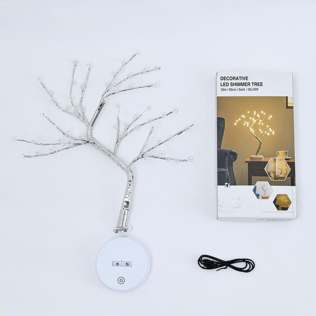 Xianci Starry Sky Table Lamp: Creative LED Pearl Golden Leaf Light for Bedroom Decor