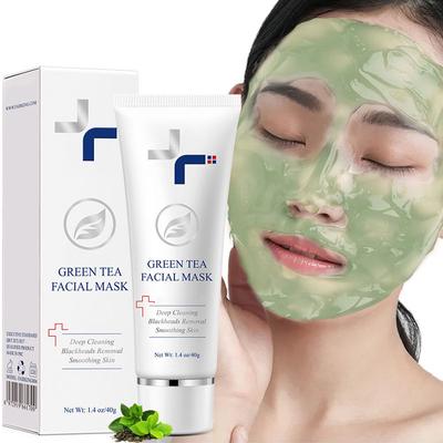Bio-Grüntee-Maske für tiefe Feuchtigkeit, Aufhellung und Entfernung von Mitessern