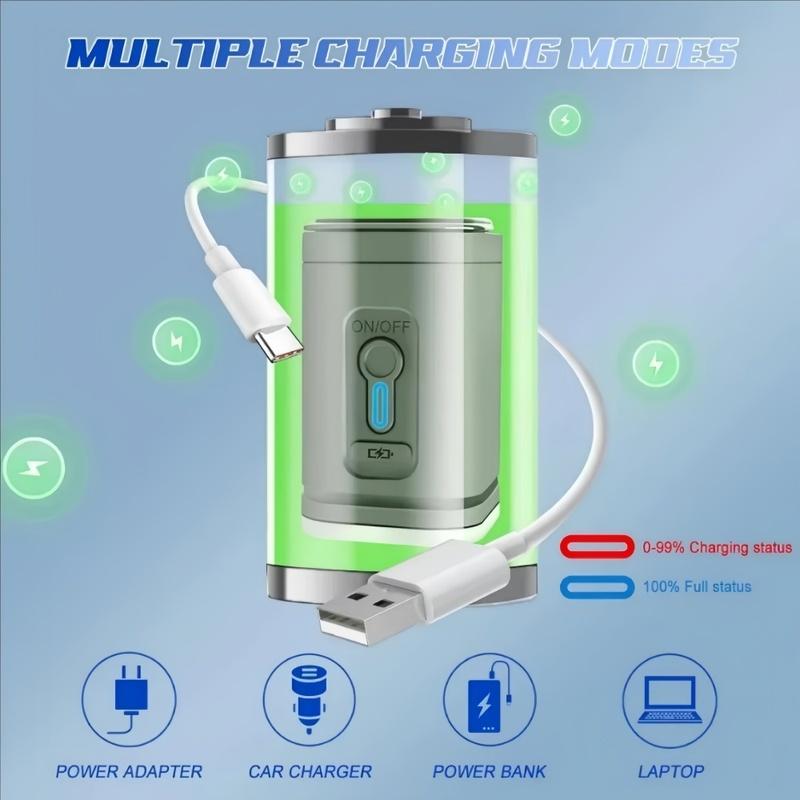 Electric Air Pump Portable Mini Wireless Air Compressor&mattress Pump Inflator/Deflator, Air Beds Boat Vacuum Pump Bags Clothes