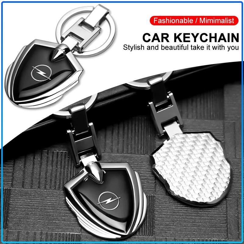 1Pcs 3D Metal Alloy Car Keychain Emblem Badge Accessories For Opel crosa d astra h insignia astra j zafira b mokkaastra vivaro astra g